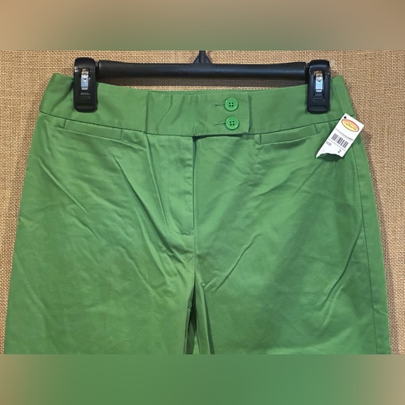 NWT Talbots - green stretch perfect cropped pant size 2 - Picture 3 of 6